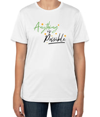 Anything is Possible White Cotton T-Shirt | Unisex | Sizes S, M, L