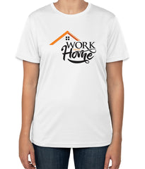 Work From Home White Cotton T-Shirt | Casual Everyday Wear | Sizes S, M, L
