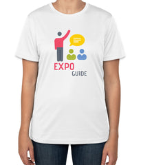 White Cotton T-Shirt for Industry Expos | Expo Guide T-Shirt | Sizes S, M, L