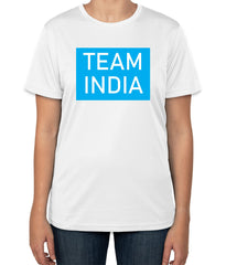 White Cotton T-Shirt: Team India | Sizes S, M, L