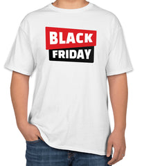 Black Friday Cotton T-Shirt | Seasonal Shopping Apparel | Sizes S, M, L